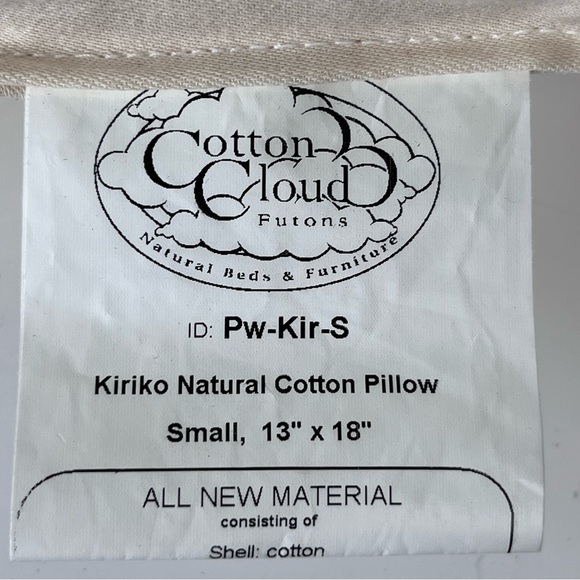 Kiriko Pillow 17x12 Red Print Blue Wool Denim Herringbone Back Cotton Insert PDX - Picture 12 of 12